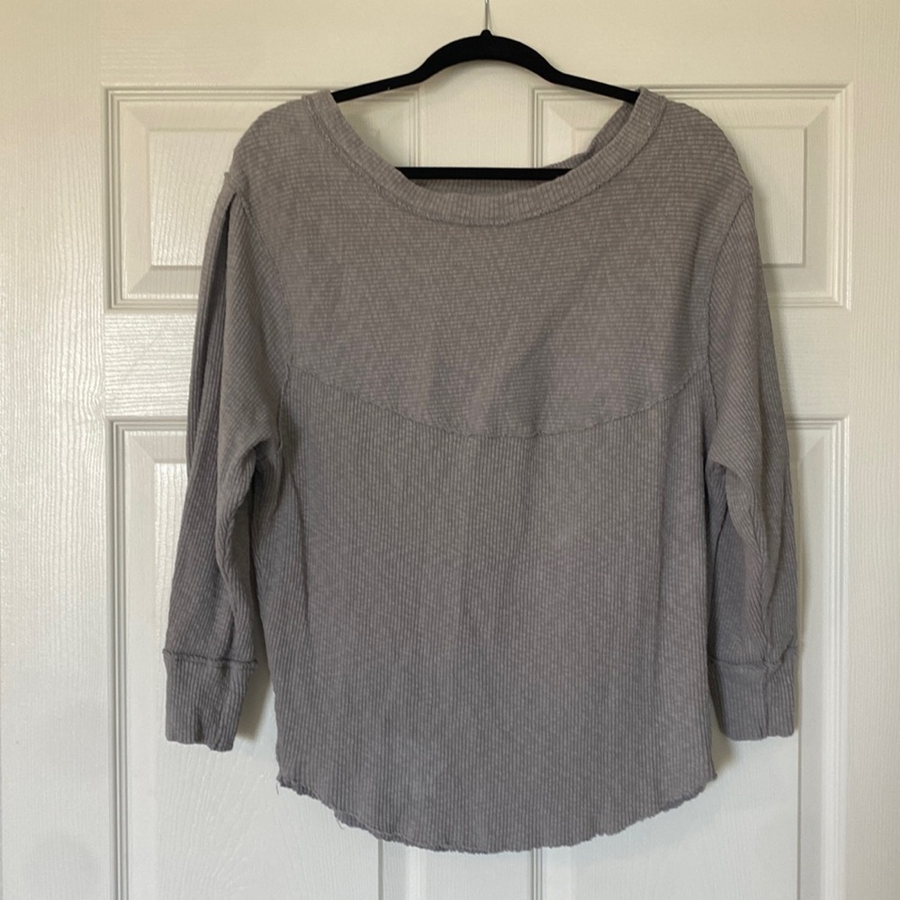 We The Free ribbed long sleeve shirt